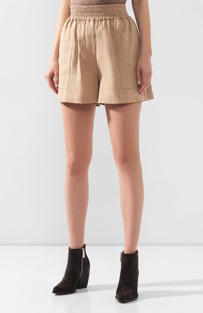 Шорты из смеси льна и хлопка BRUNELLO CUCINELLI, арт. MF591P7213, фото 3