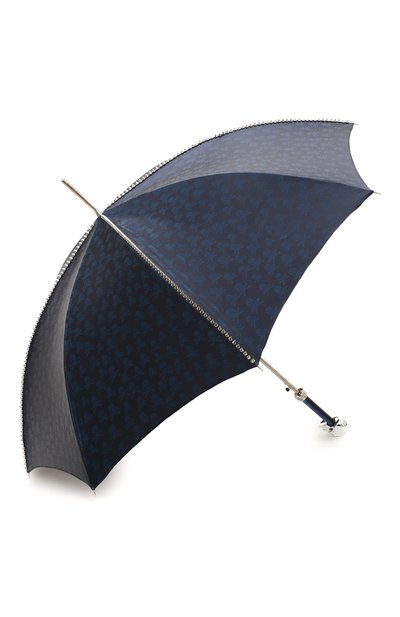 Зонт-трость PASOTTI OMBRELLI темно-синего цвета по цене 38800 руб., арт. 416N/PLAT.BLU+TESCHI/W33, фото 2 Зонт-трость PASOTTI OMBRELLI, арт. 416N/PLAT.BLU+TESCHI/W33, фото 2
