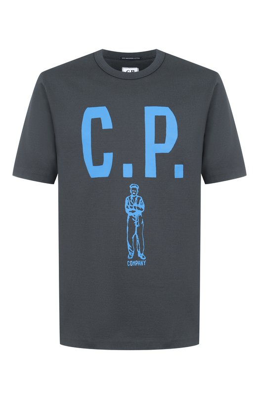 Хлопковая футболка C.P. Company 19CMTS112A110301W Серый 19CMTS112A110301W