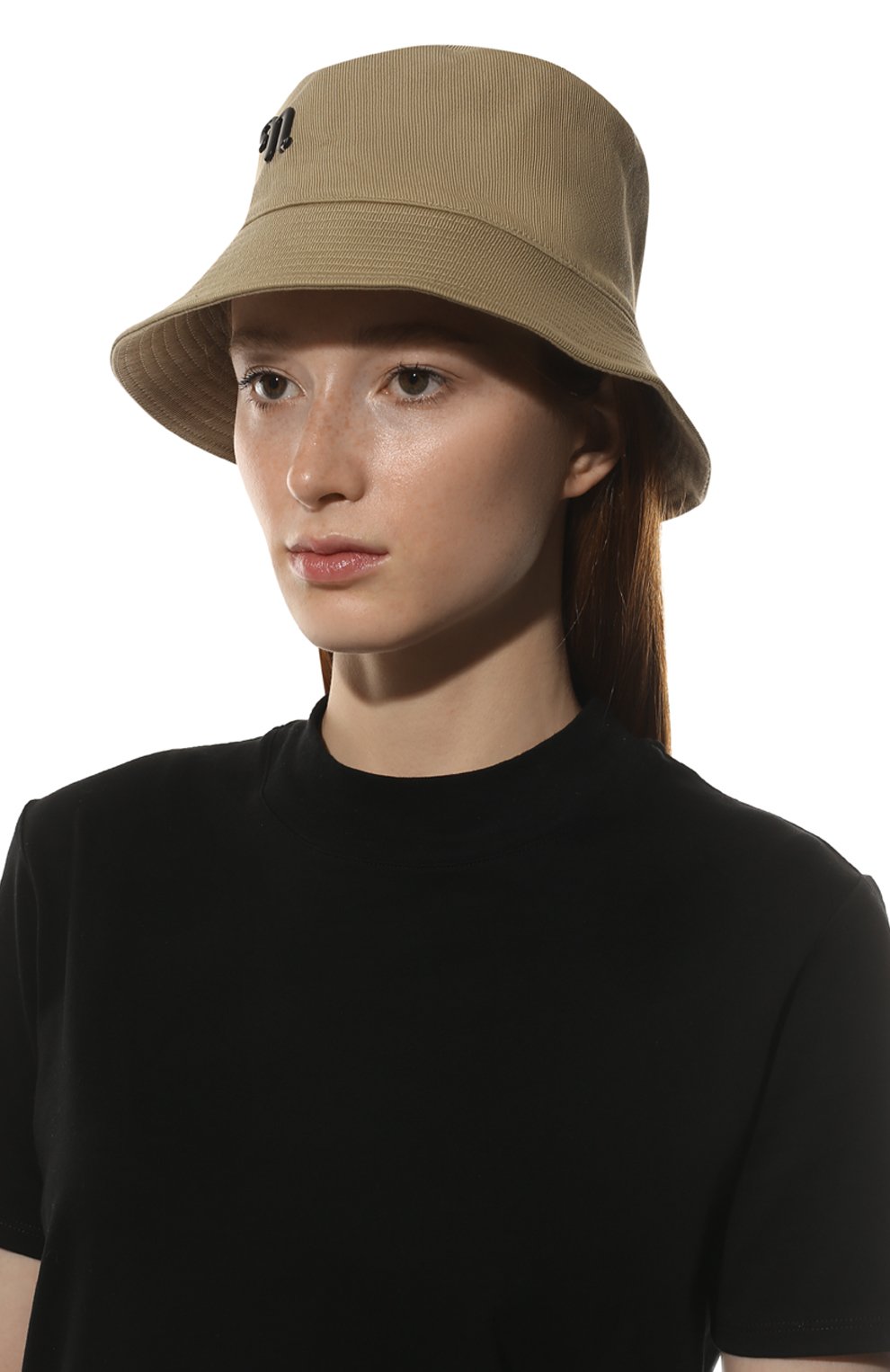 Хлопковая панама NANUSHKA бежевого цвета по цене 24950 руб., арт. NU22RSHT00473, фото 2 Хлопковая панама NANUSHKA, арт. NU22RSHT00473, фото 2