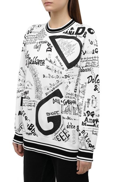 Хлопковый свитшот DOLCE & GABBANA, арт. F9I53T/FI79D, фото 3