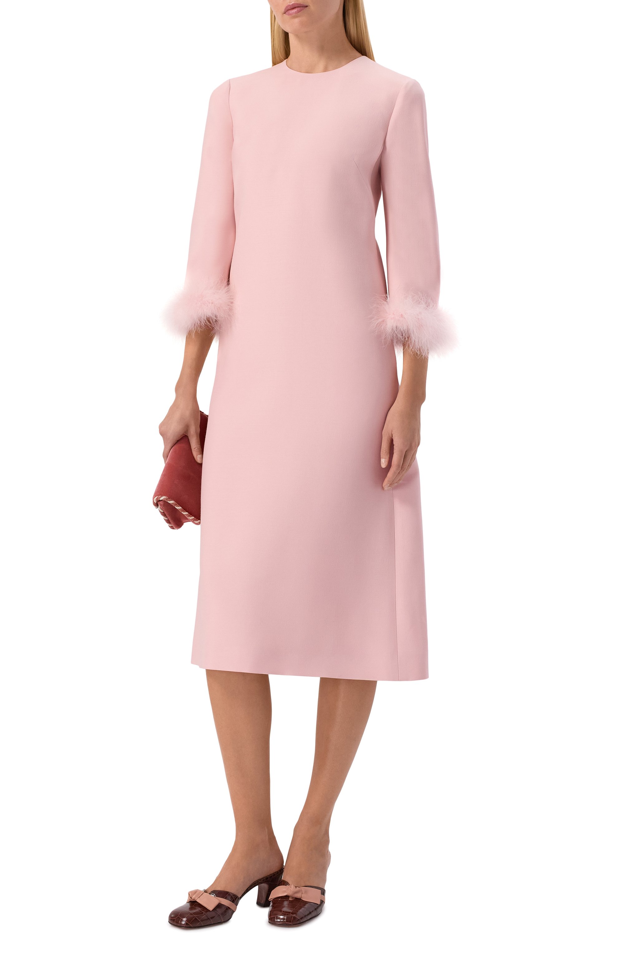 Платье из шерсти и шелка VALENTINO, арт. 8B3VAJJ0/1CF, фото 2