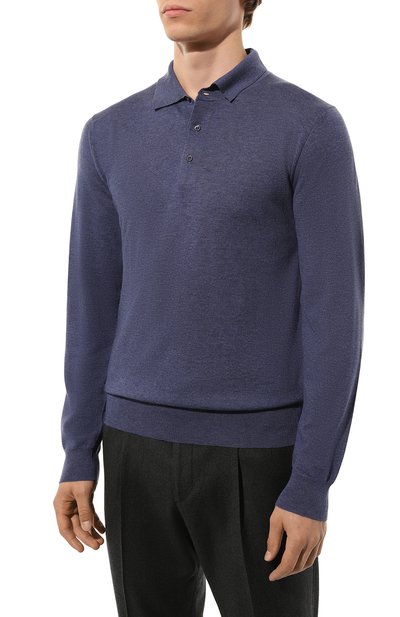 Поло из шерсти и кашемира CORNELIANI, арт. 94M579-9425184, фото 3