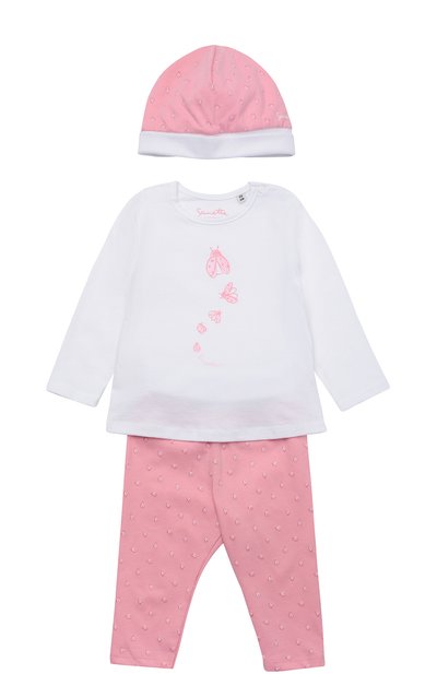 Распашонка в комплекте с брюками и шапкой SANETTA, арт. 906281, фото 1