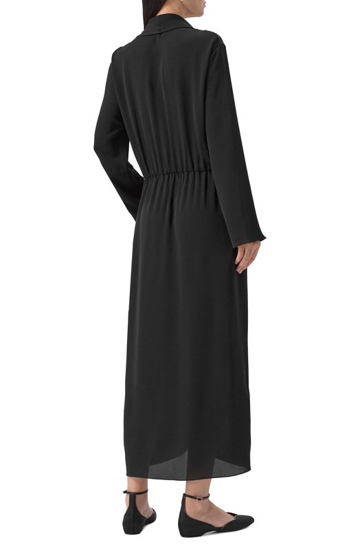 Шелковое платье Giorgio Armani GW001584/AF20134 Чёрный  GW001584/AF20134 Фото 4