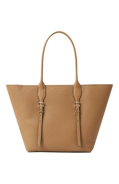 Женская сумка-тоут moore MICHAEL MICHAEL KORS бежевого цвета, арт. 30R5G90T7L | Фото 1 (Материал: Натуральная кожа; Размер: medium; Драгоценные камни: Проставлено; Материал сплава: Проставлено)