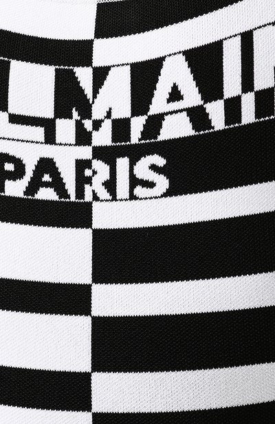 Боди BALMAIN черно-белого цвета по цене 111000 руб., арт. TF00882/K079, фото 5 Боди BALMAIN, арт. TF00882/K079, фото 5