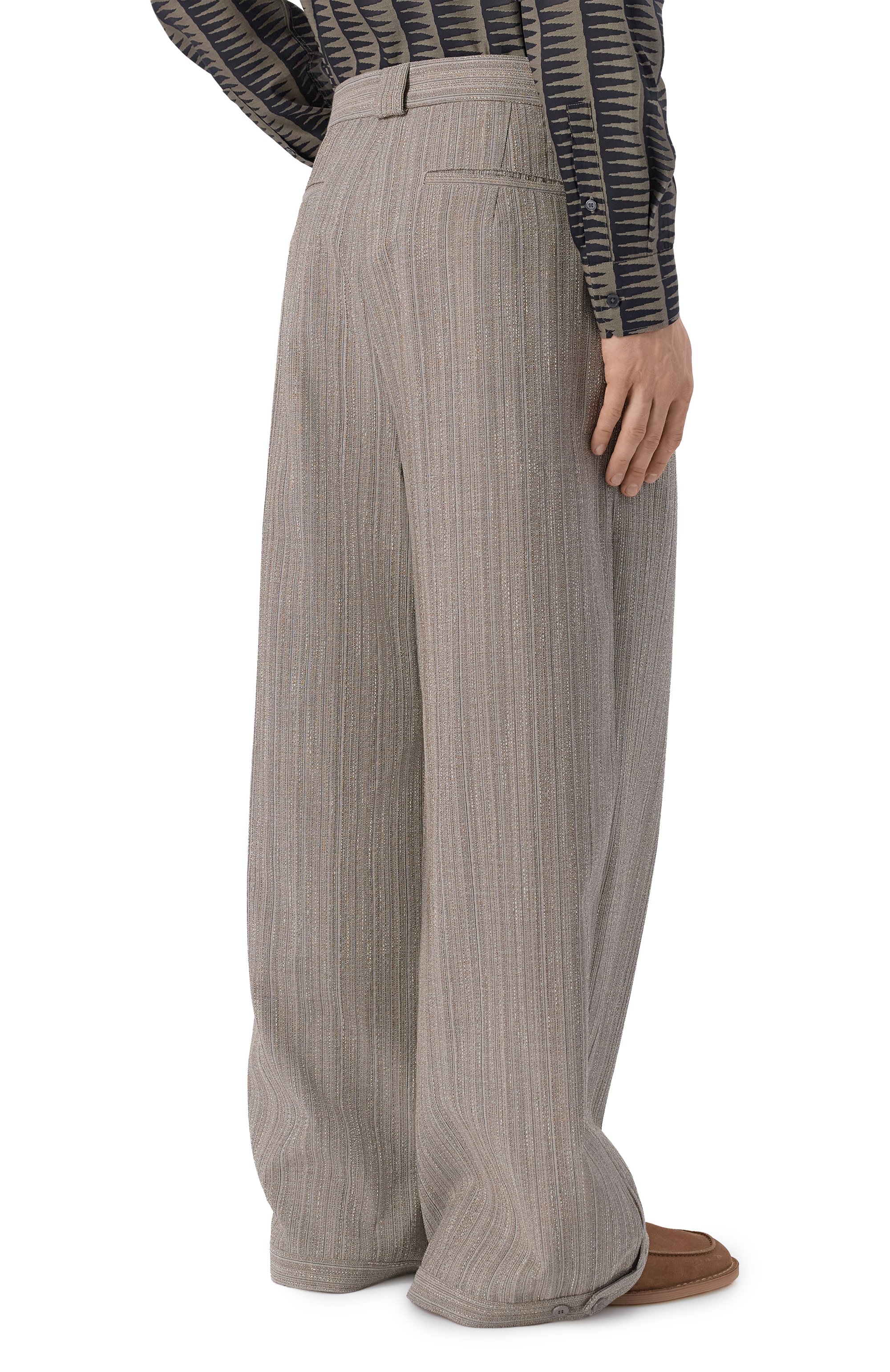 Брюки из шерсти и хлопка EMPORIO ARMANI, арт. EM005615/TE20603, фото 4