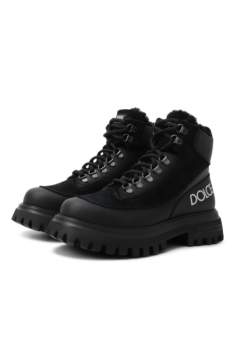 Кожаные ботинки DOLCE & GABBANA, арт. DA5177/AL696/37-38, фото 1
