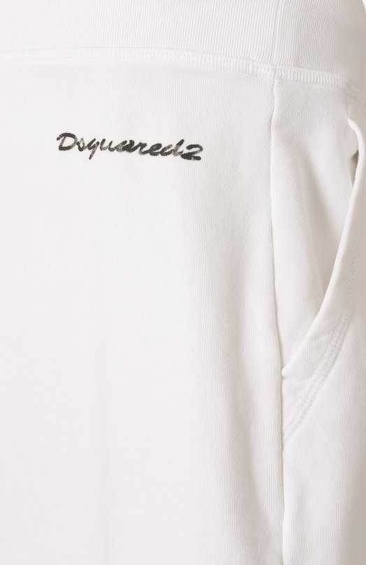 Хлопковые шорты Dsquared2 S72MU0529/S25462 Белый  S72MU0529/S25462 Фото 6