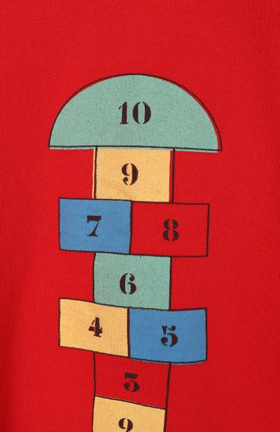 Хлопковый свитшот BOBO CHOSES красного цвета по цене 10100 руб., арт. B225AC036, фото 3 Хлопковый свитшот BOBO CHOSES, арт. B225AC036, фото 3