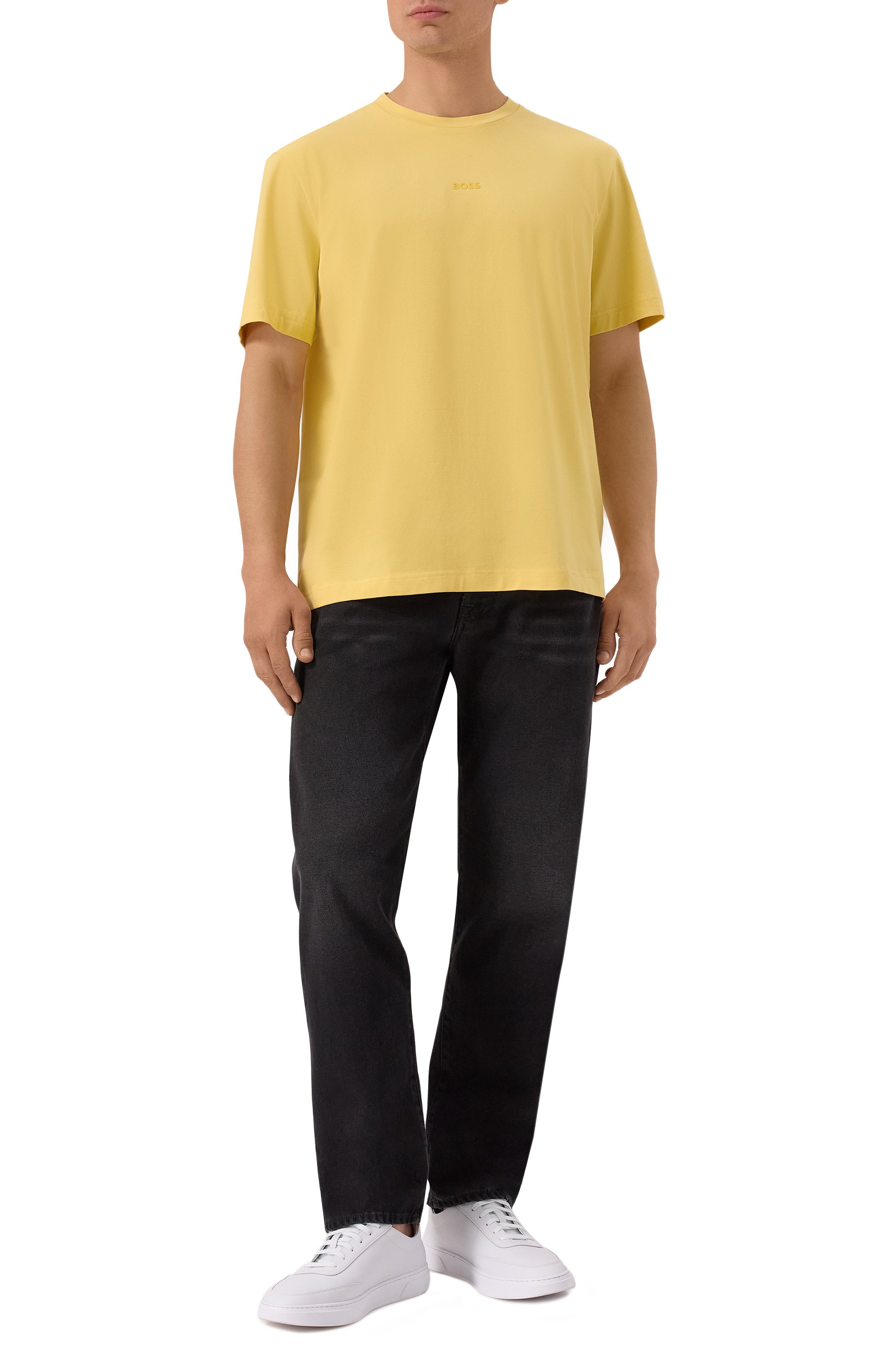 Хлопковая футболка BOSS ORANGE, арт. 50473278, фото 2