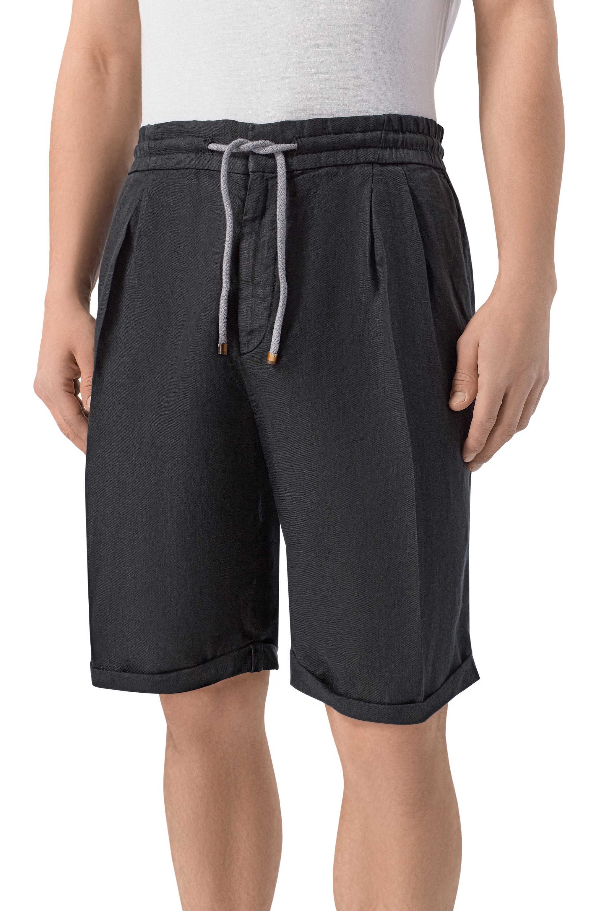 Льняные шорты BRUNELLO CUCINELLI, арт. M243DU0020, фото 3