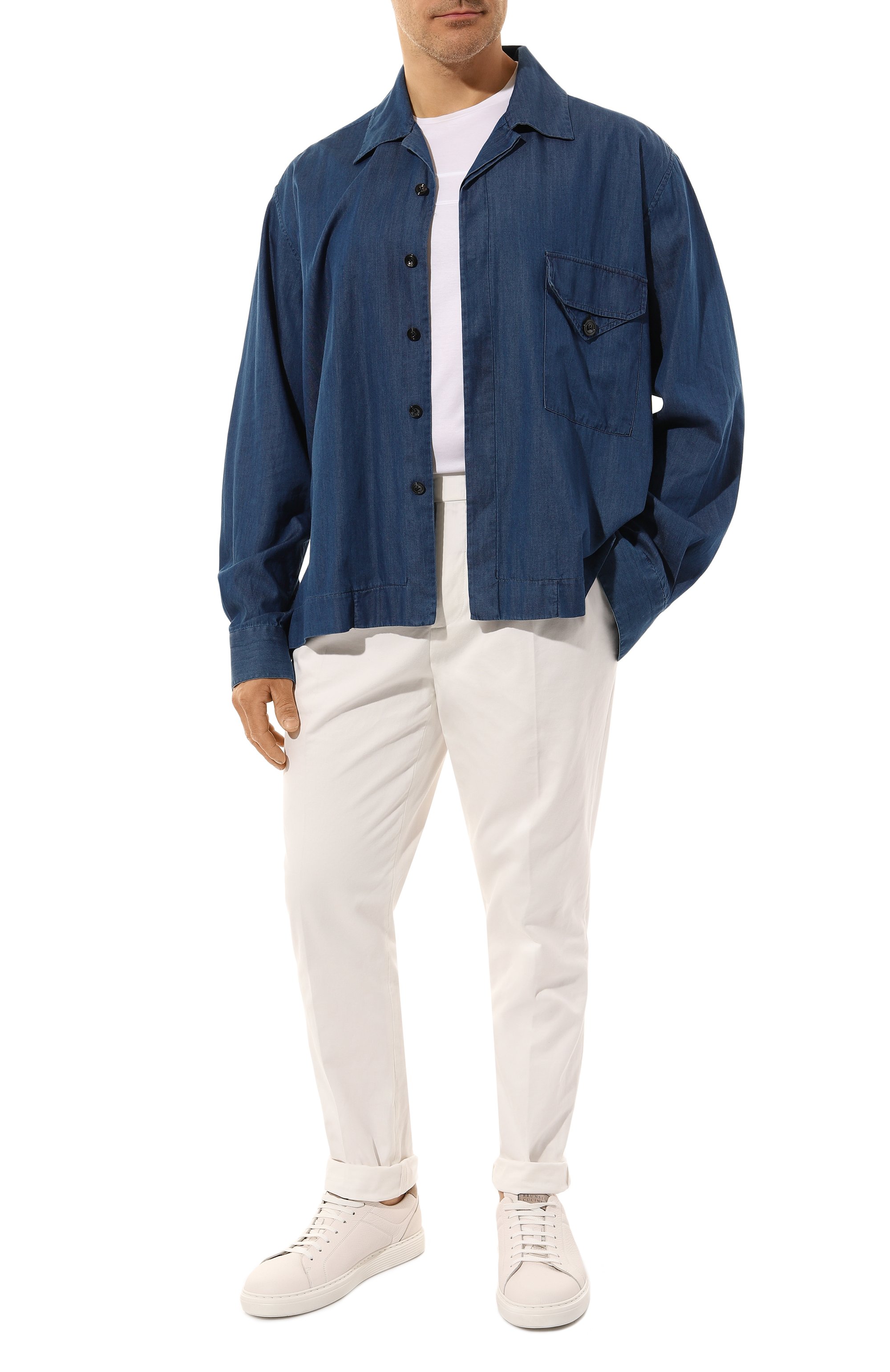 Хлопковая рубашка KITON, арт. UMC030H08857, фото 2