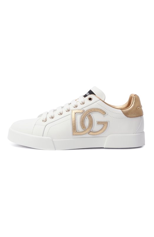 Кожаные кеды Portofino Dolce & Gabbana CK2331/AD780 Белый  CK2331/AD780 Фото 4