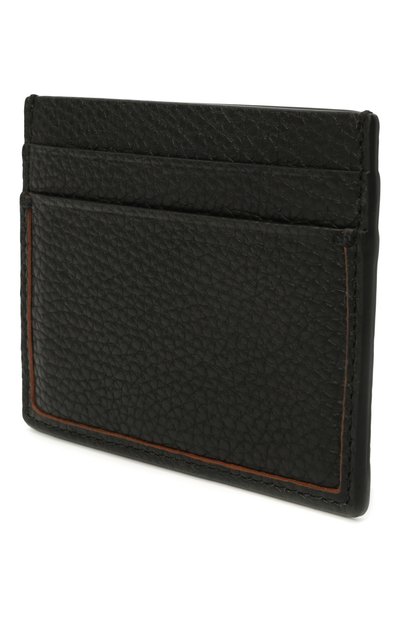 Кожаный футляр для кредитных карт ZEGNA черного цвета по цене 23550 руб., арт. LHDAI-E1139W, фото 2 Кожаный футляр для кредитных карт ZEGNA, арт. LHDAI-E1139W, фото 2