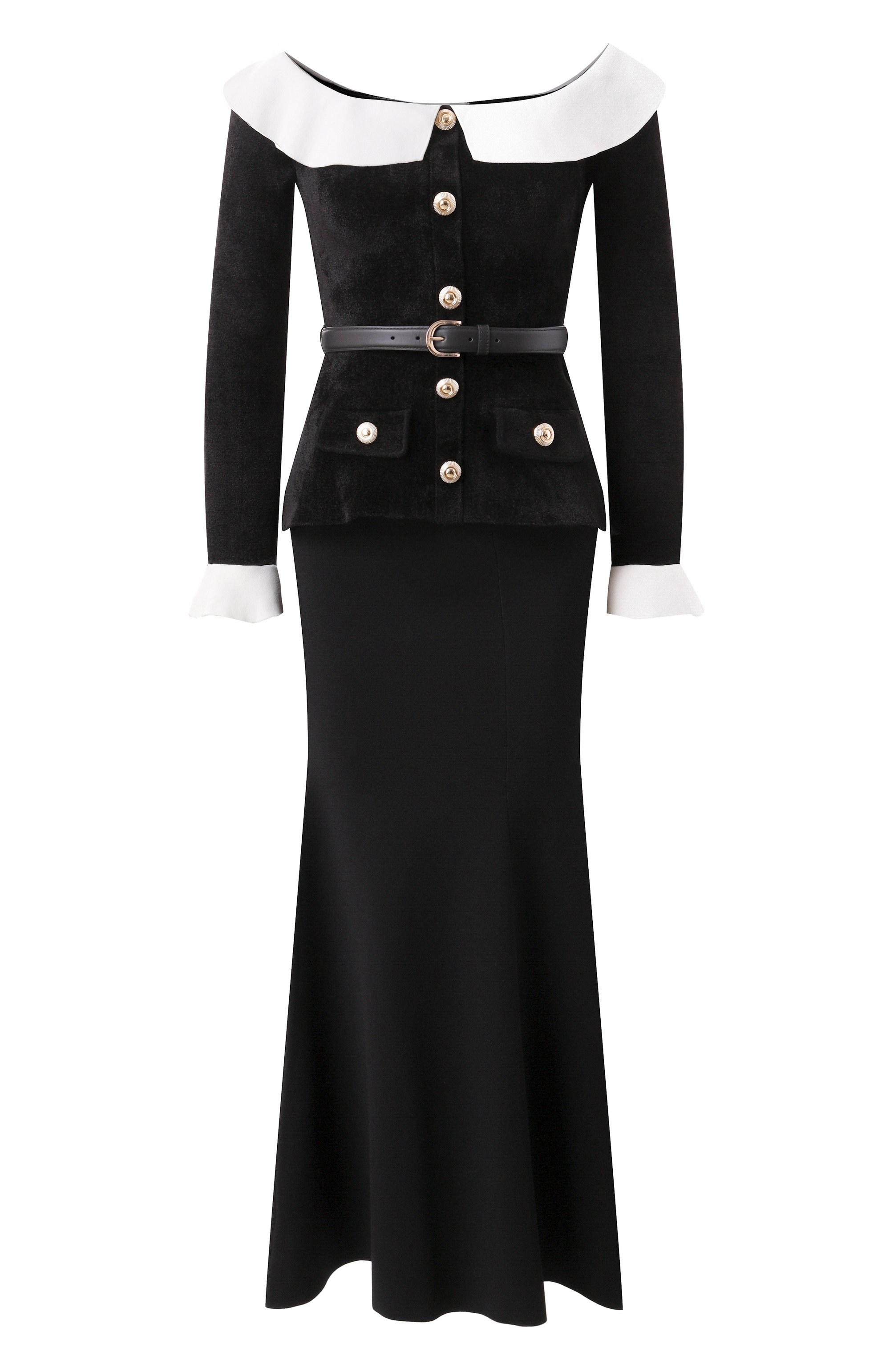 Комбинированное платье SELF-PORTRAIT, арт. RS25085MA, фото 1