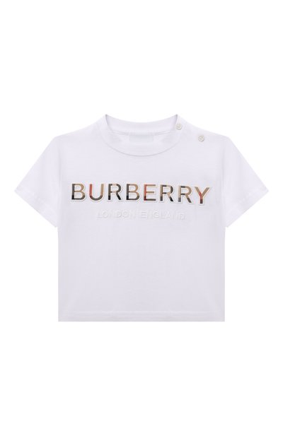 Хлопковая футболка BURBERRY, арт. 8050426, фото 1