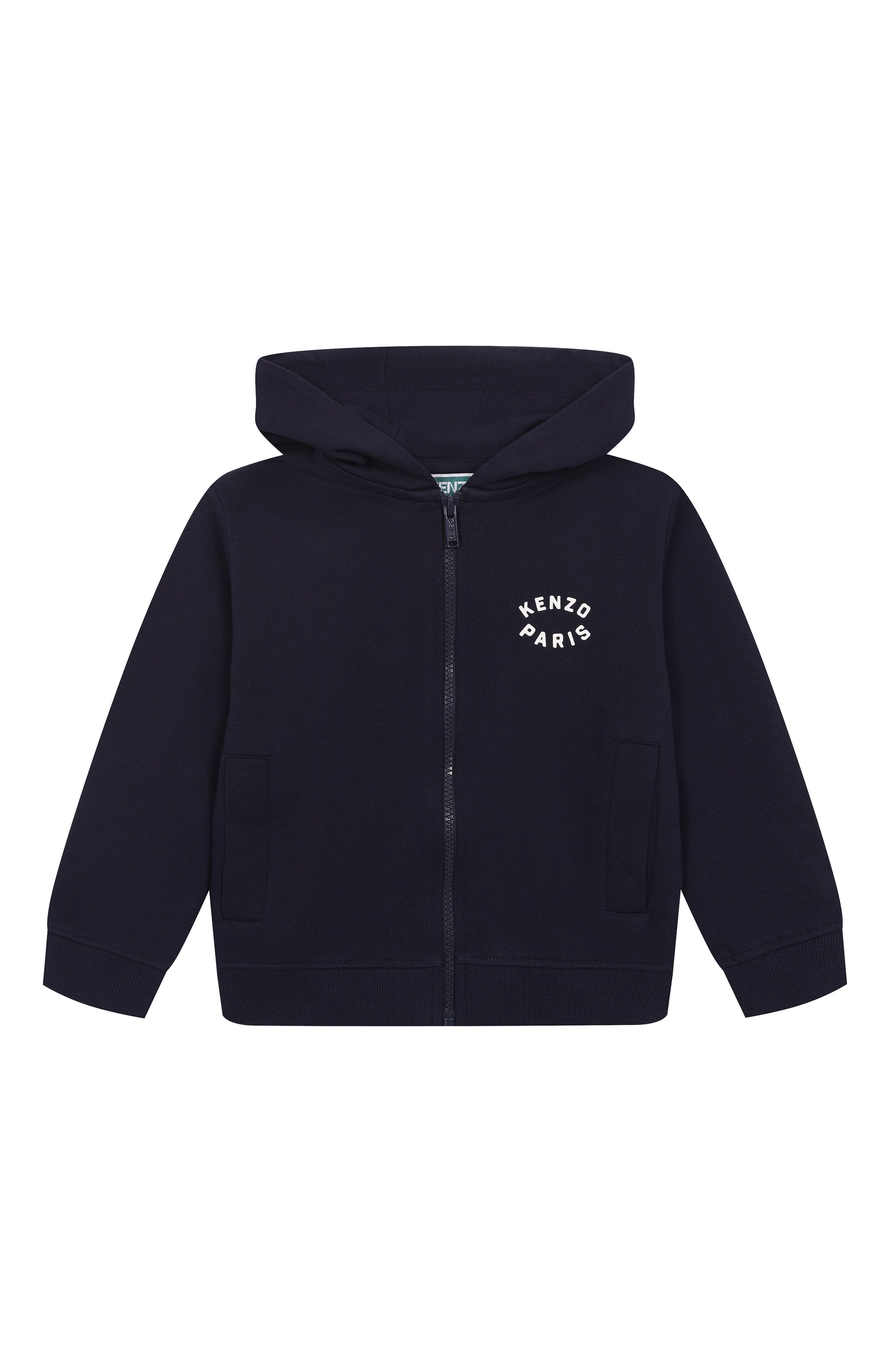 Хлопковая толстовка KENZO темно-синего цвета по цене 19450 руб., арт. K61190, фото 1 Хлопковая толстовка KENZO, арт. K61190, фото 1