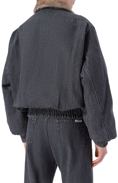 Джинсовый бомбер с отделкой из норки FORTE DEI MARMI COUTURE, арт. 25WF7350M, фото 4