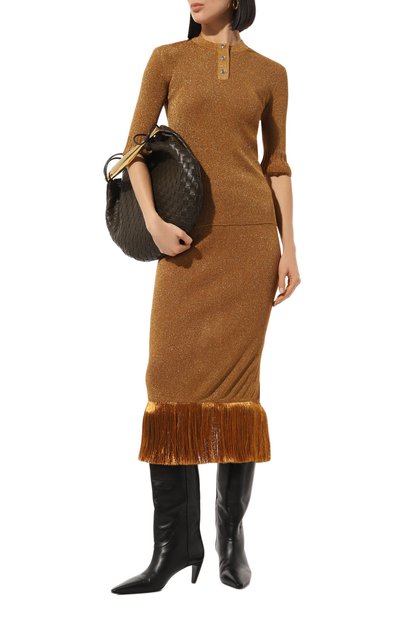 Поло из вискозы BOTTEGA VENETA, арт. 737532V2TE0 8480, фото 2