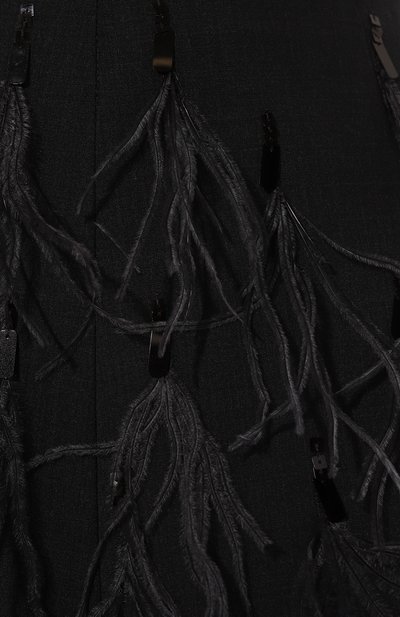 Шерстяная юбка BRUNELLO CUCINELLI темно-серого цвета по цене 963500 руб., арт. M0W07G3700, фото 5 Шерстяная юбка BRUNELLO CUCINELLI, арт. M0W07G3700, фото 5