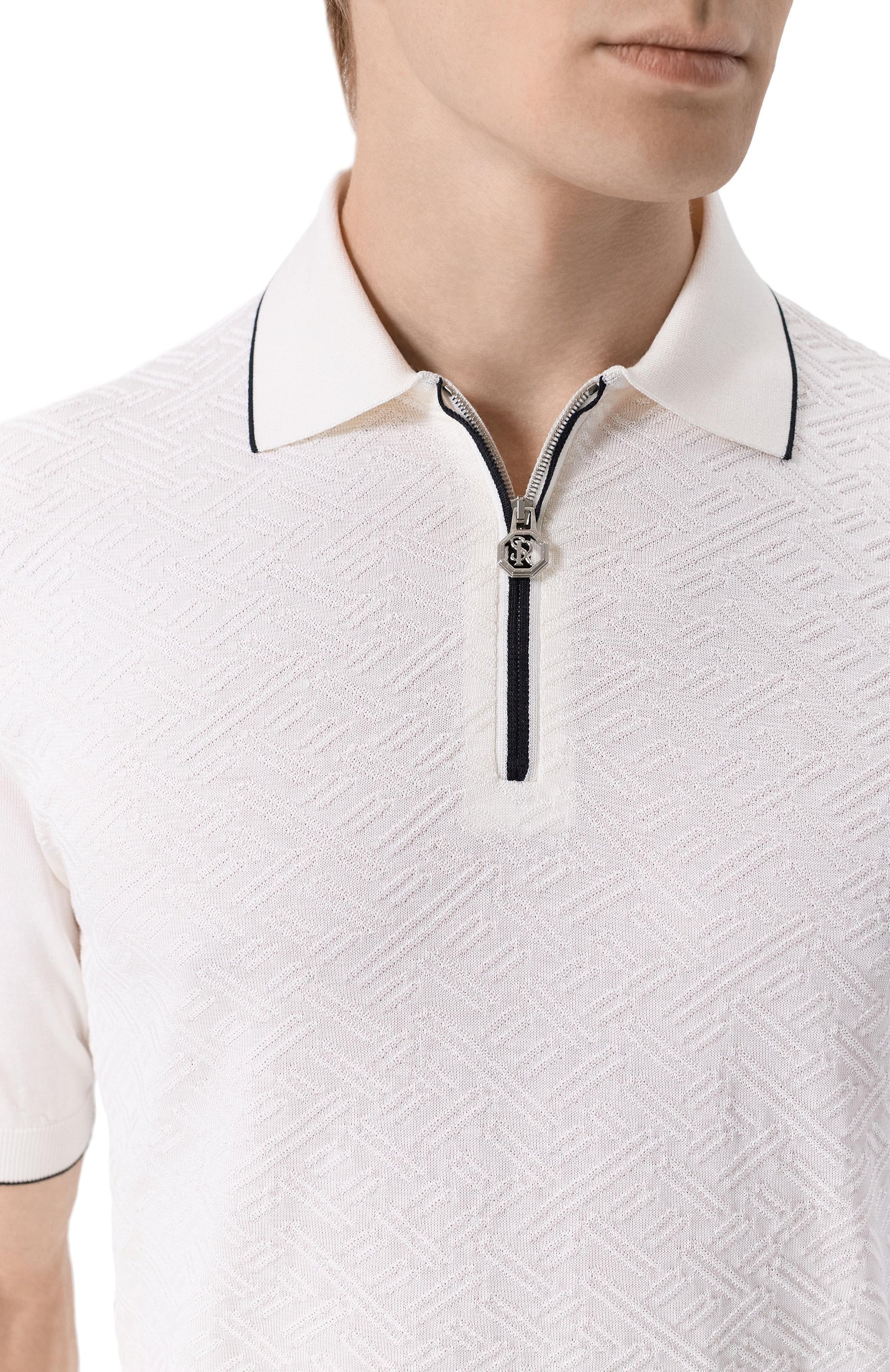 Шелковое поло STEFANO RICCI, арт. K616452P31/F26117_001, фото 5