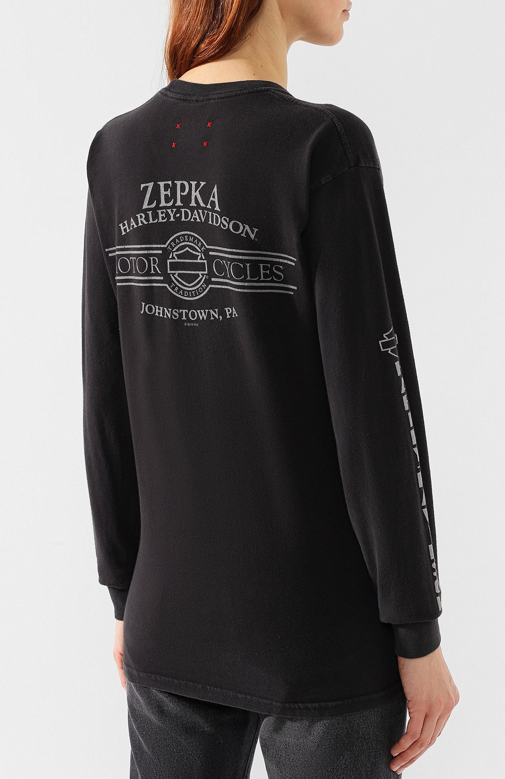 Хлопковый лонгслив ROYAL WORKSHOP, арт. ST0NED TEE FR0NT 0NLY L/S, фото 4