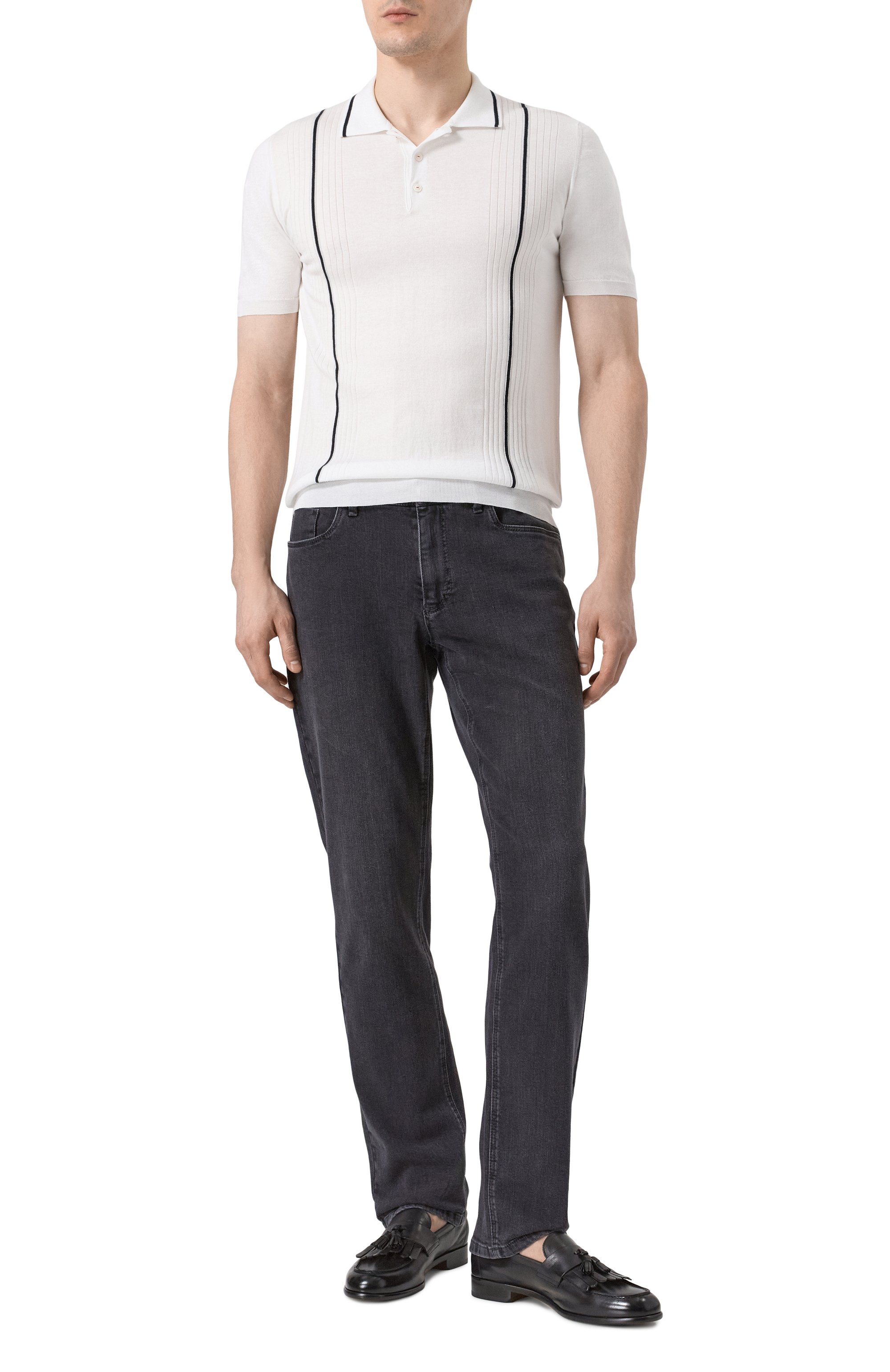 Кожаные лоферы DOUCAL'S, арт. DU3399STRAUY188N, фото 2