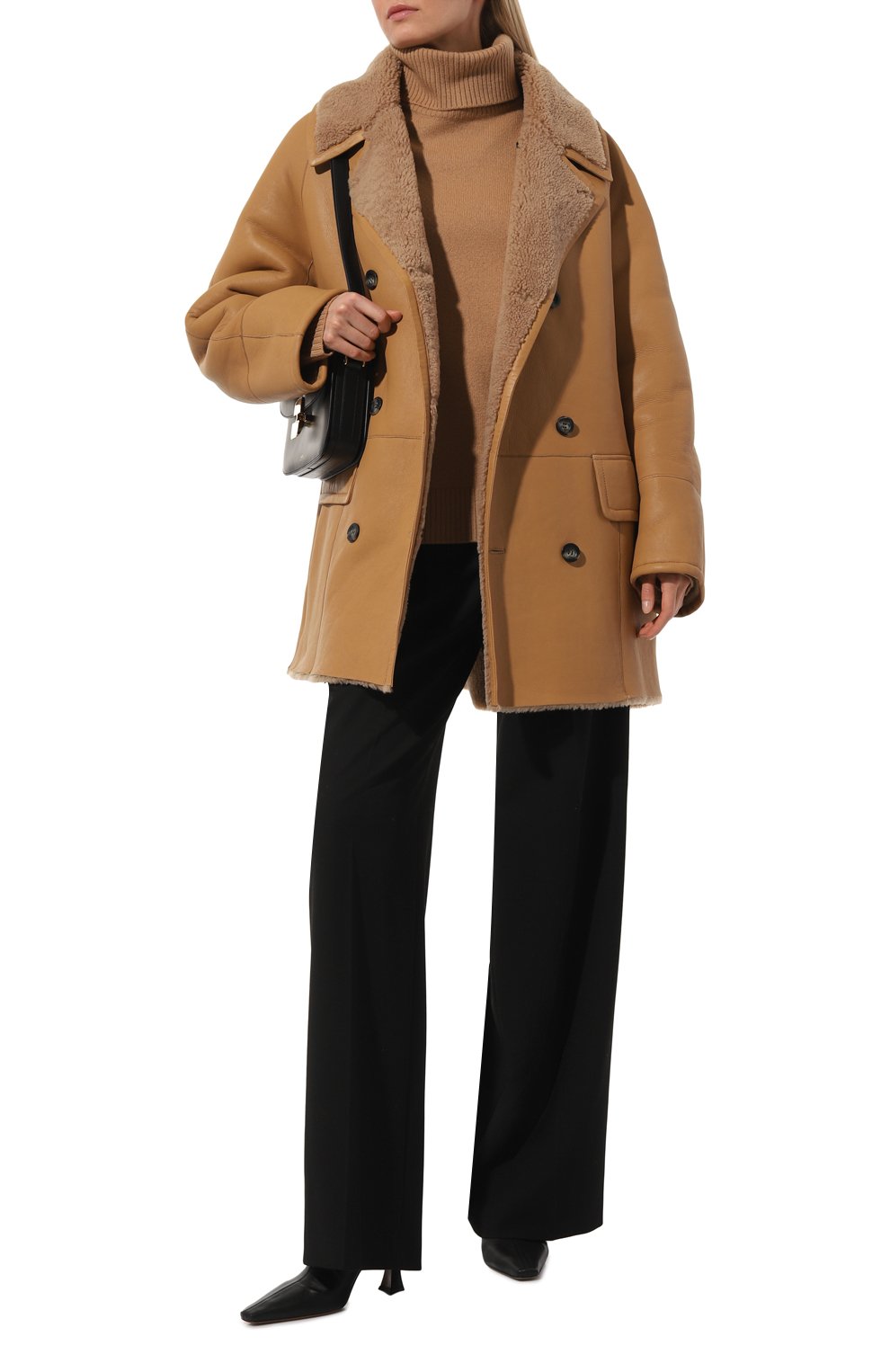 Двусторонняя дубленка из овчины LUDA NIKISHINA, арт. FC/ELLE/np-kr/beige, фото 2