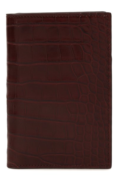 Мужской обложка для паспорта из кожи аллигатора PRADA, арт. 2MV017-ULC-F0383