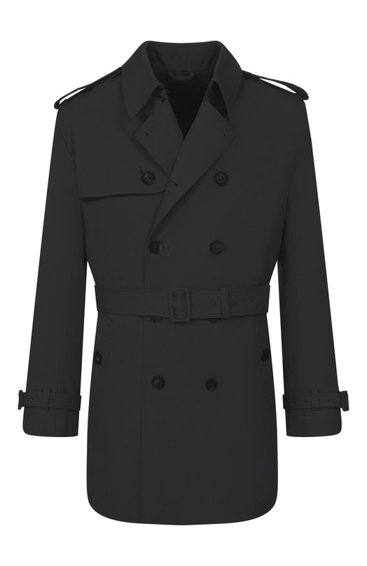 Тренч из хлопка и шелка MVST M26.2PM.0021/F082 Чёрный M26.2PM.0021/F082