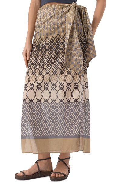 Хлопков�ая юбка BRUNELLO CUCINELLI, арт. MP01SG3619, фото 3