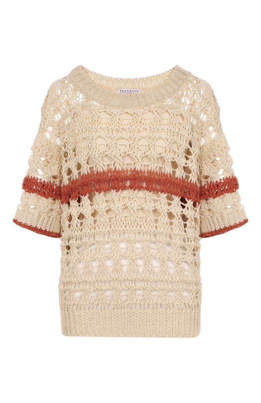 Пуловер Brunello Cucinelli M3Y352110P Кремовый M3Y352110P