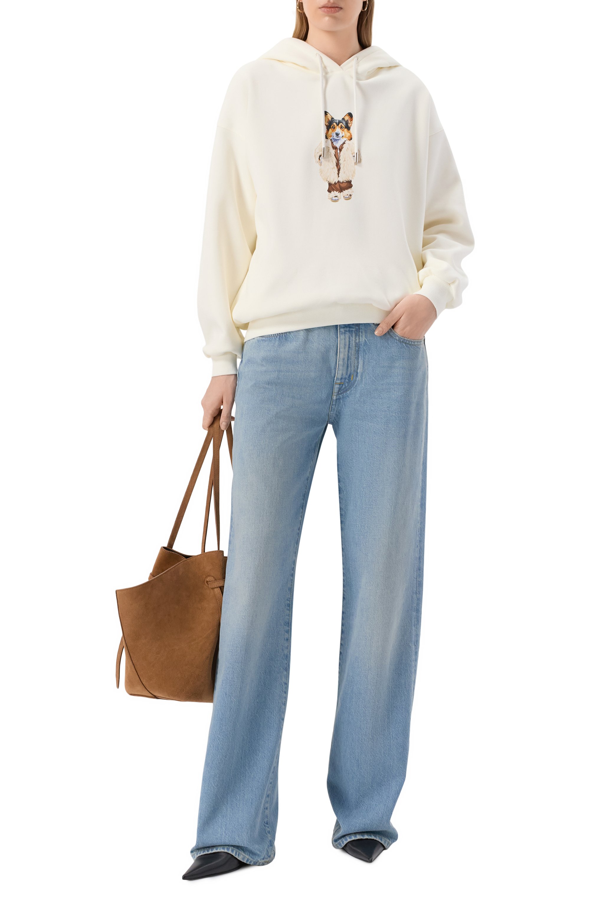 Худи FLASHIN кремового цвета по цене 19800 руб., арт. FF25HDOK, фото 2 Худи FLASHIN, арт. FF25HDOK, фото 2