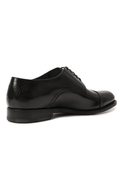 Кожаные дерби FERRAGAMO черного цвета по цене 130500 руб., арт. 027975/773610, фото 5 Кожаные дерби FERRAGAMO, арт. 027975/773610, фото 5