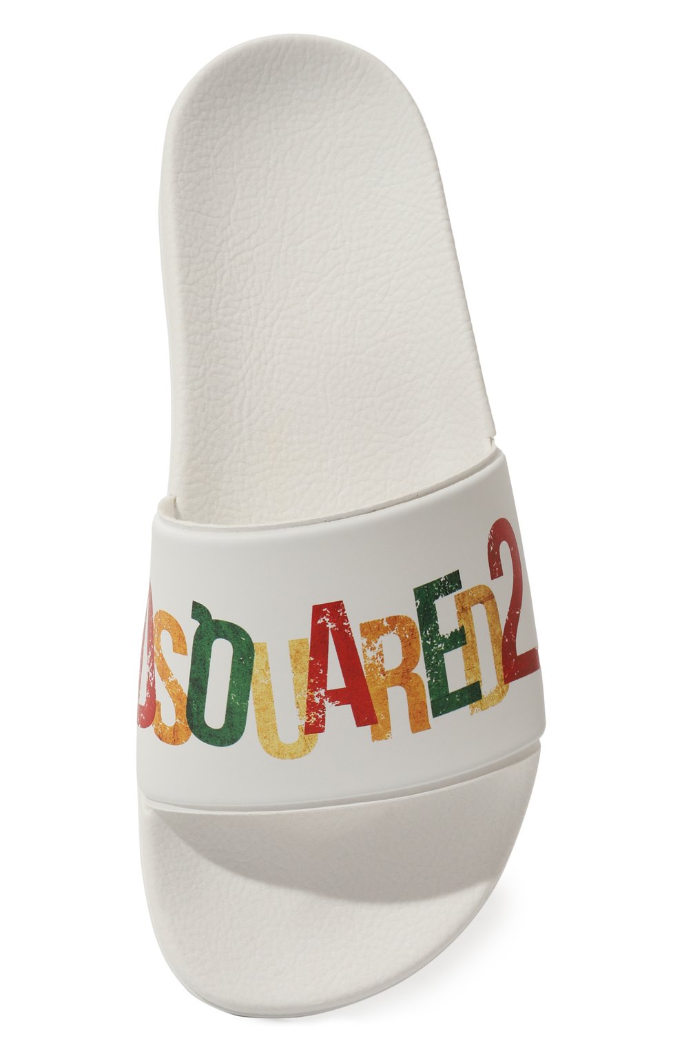 Шлепанцы DSQUARED2 белого цвета по цене 9950 руб., арт. 77776/36-41, фото 4 Шлепанцы DSQUARED2, арт. 77776/36-41, фото 4
