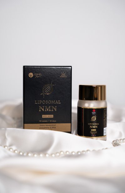 Липосомальный бад liposomal nmn trans-resveratrol polyamine & rna folic acid (90шт.) ENHEL BEAUTY, арт. 4589449701885, фото 4