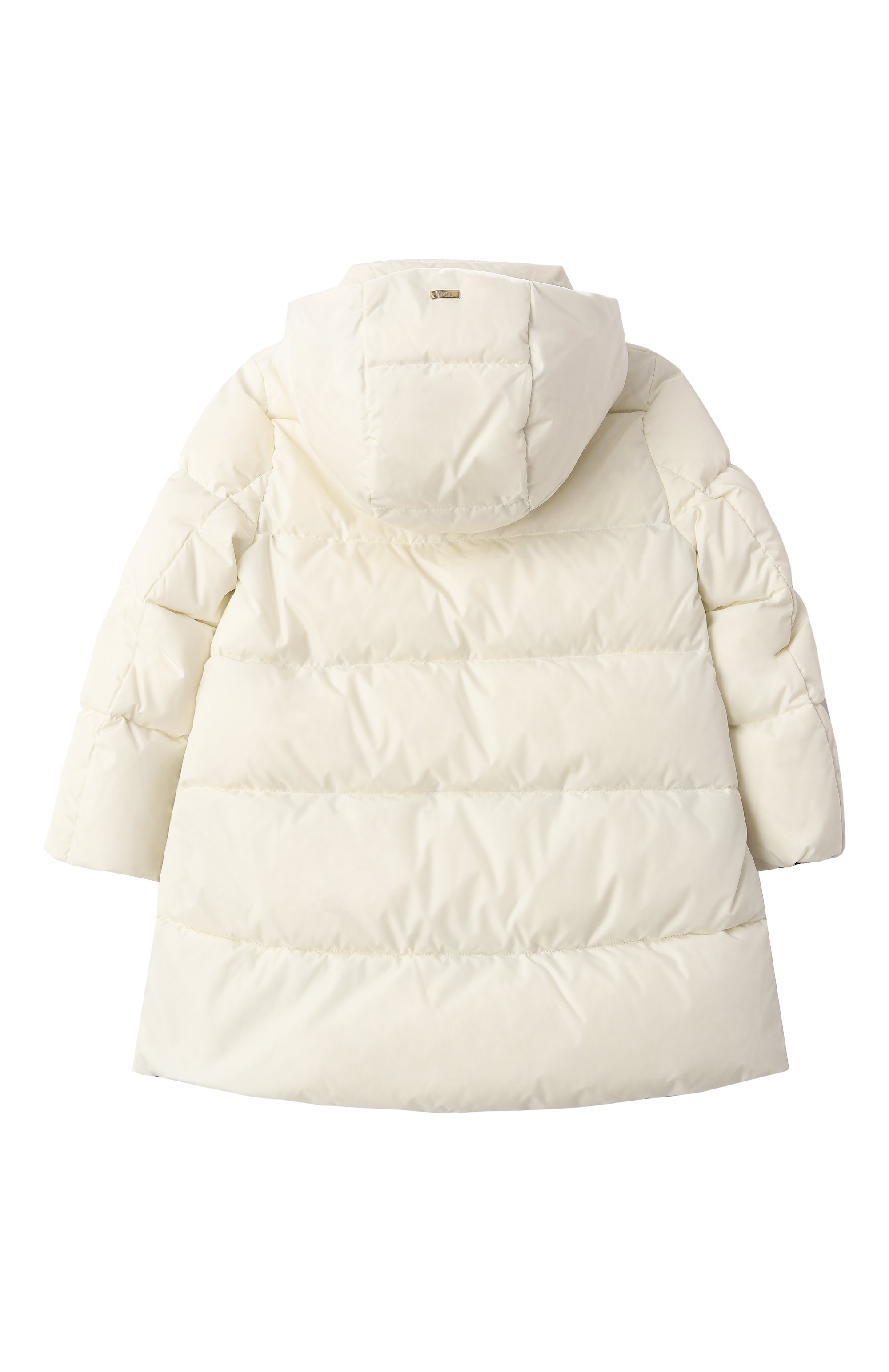 Пуховое пальто HERNO молочного цвета по цене 59300 руб., арт. PI000170G/12004Z, фото 2 Пуховое пальто HERNO, арт. PI000170G/12004Z, фото 2