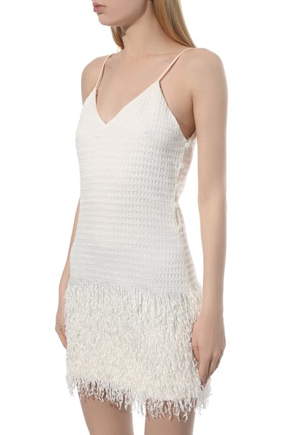 Шелковое платье GIORGIO ARMANI молочного цвета по цене 226500 руб., арт. 2SHVA0AL/T03CN, фото 3 Шелковое платье GIORGIO ARMANI, арт. 2SHVA0AL/T03CN, фото 3