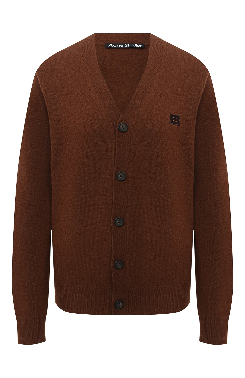 Шерстяной кардиган ACNE STUDIOS коричневого цвета по цене 28300 руб., арт. C60015/W, фото 1 Шерстяной кардиган ACNE STUDIOS, арт. C60015/W, фото 1