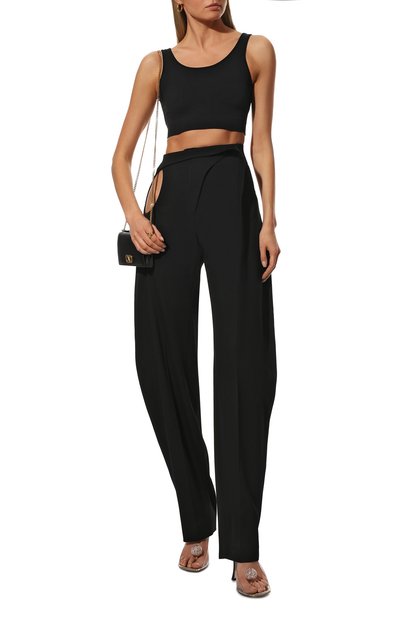Шерстяные брюки MUGLER черного цвета по цене 121000 руб., арт. 21W1PA0344181, фото 2 Шерстяные брюки MUGLER, арт. 21W1PA0344181, фото 2