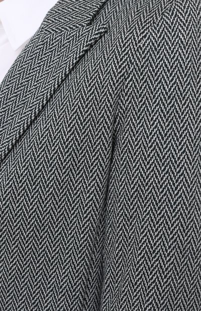 Жакет из вискозы GIORGIO ARMANI серого цвета по цене 135500 руб., арт. 6HAG74/AJLVZ, фото 5 Жакет из вискозы GIORGIO ARMANI, арт. 6HAG74/AJLVZ, фото 5