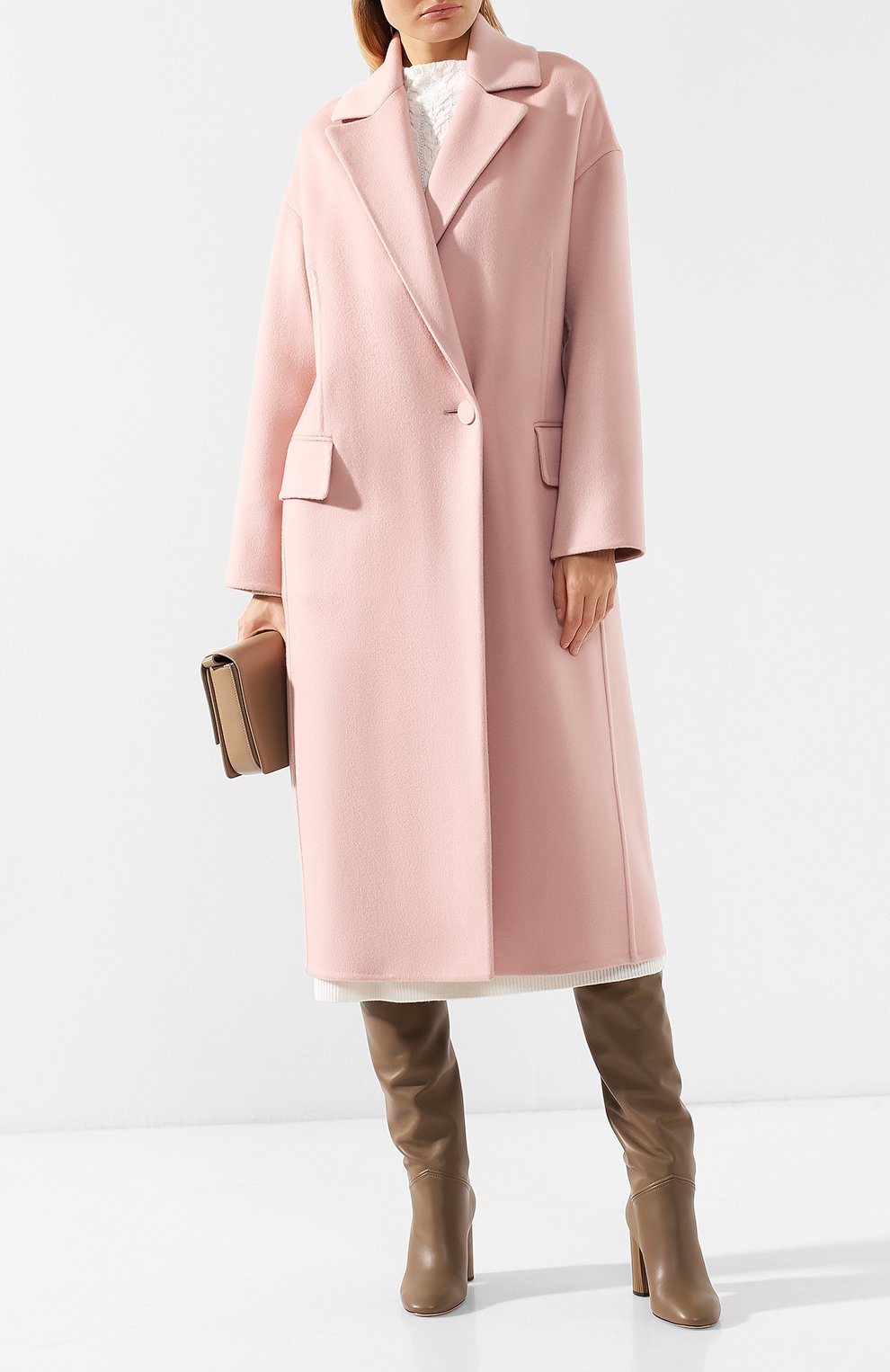 Кашемировое пальто с отложным воротником LORO PIANA, арт. FAI3510, фото 2