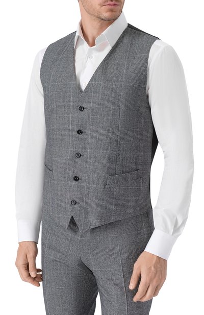 Шерстяной костюм-тройка DOLCE & GABBANA серого цвета по цене 526000 руб., арт. GK02XT/FQBBQ, фото 4 Шерстяной костюм-тройка DOLCE & GABBANA, арт. GK02XT/FQBBQ, фото 4