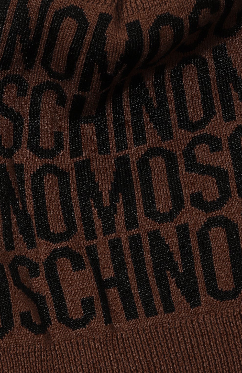 Шапка из шерсти и вискозы MOSCHINO коричневого цвета по цене 10550 руб., арт. A9206/8272, фото 3 Шапка из шерсти и вискозы MOSCHINO, арт. A9206/8272, фото 3