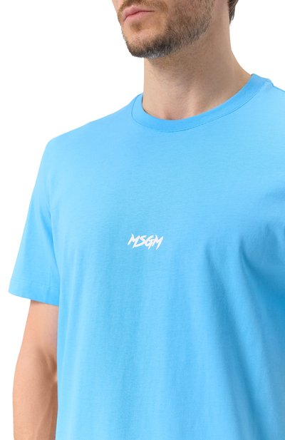 Хлопковая футболка MSGM, арт. 3840MM119/257002, фото 5