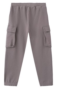 Детские хлопковые джоггеры DIESEL серого цвета, арт. J02315/KYAQK | Фото 2 (Нос: Не проставлено; Материал сплава: Проставлено; Мальчики Кросс-КТ: Джоггеры-одежда; Материал внешний: Хлопок; Ростовка одежда: 4 года | 104 см, 6 лет | 116 см, 8 лет | 128 см, 16 лет | 164 см, 13 - 15 лет | 158 см, 10 - 11 лет | 140 - 146см)