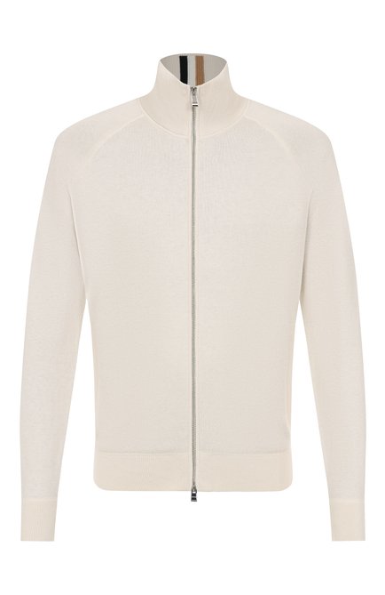 Мужской кардиган из хлопка и шерсти BOSS, арт. 50543150