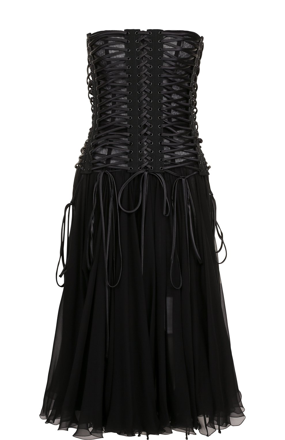 Однотонное платье-бюстье со шнуровкой DOLCE & GABBANA, арт. F68Y2T/FU1AT, фото 1